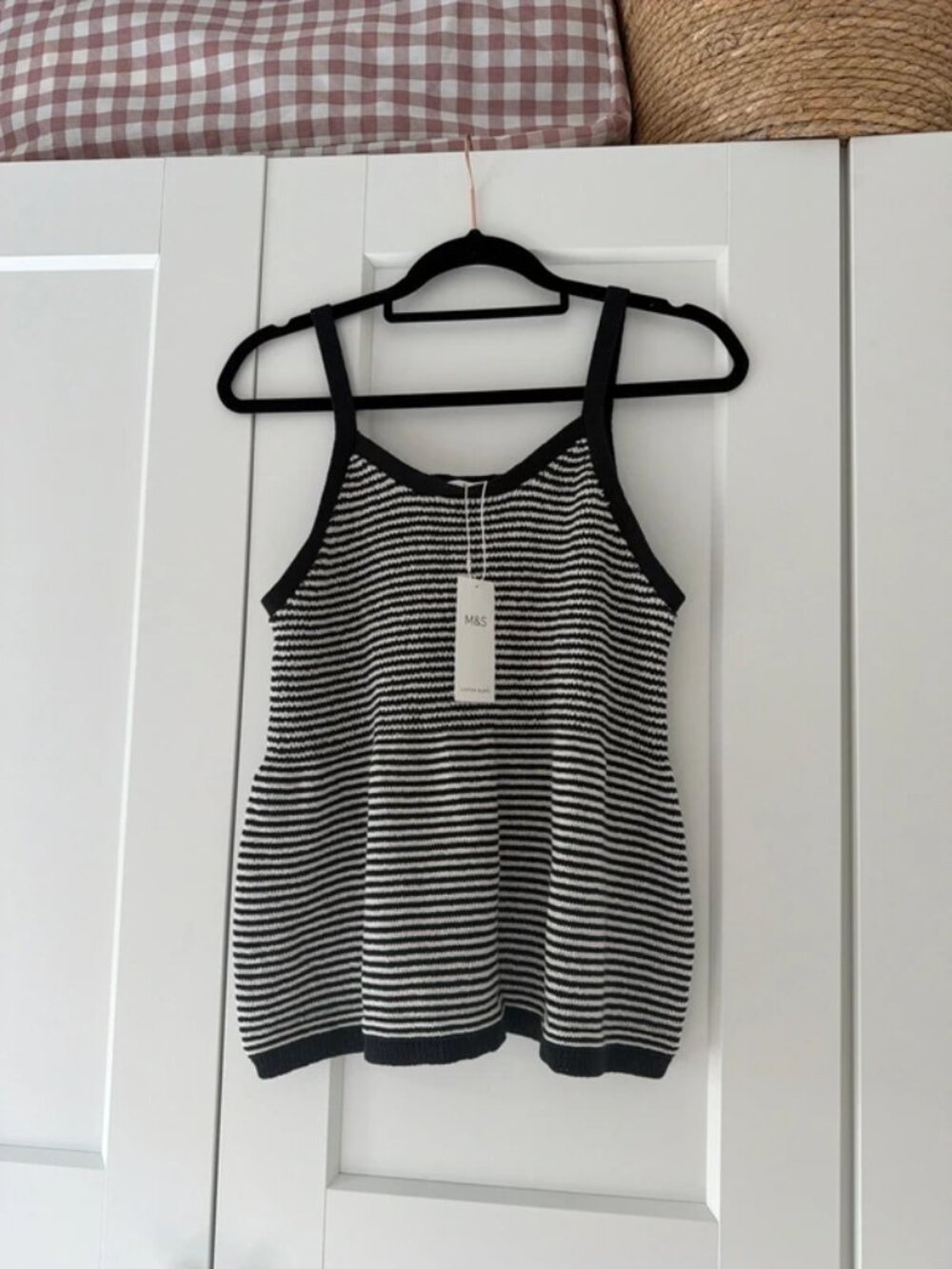 M&S Knitted Stripe Top. Size L